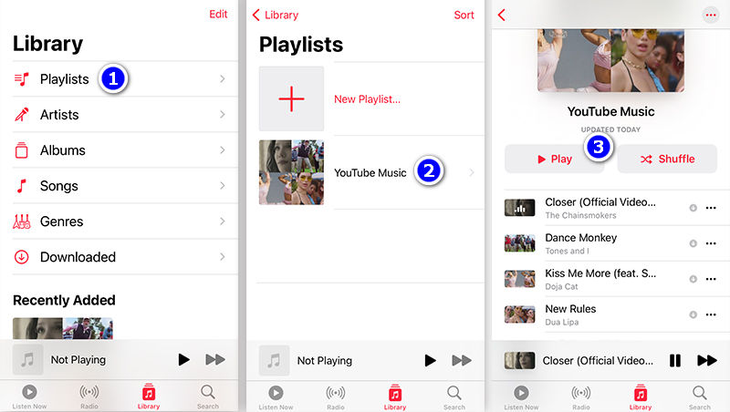 free playback youtube music on iphone