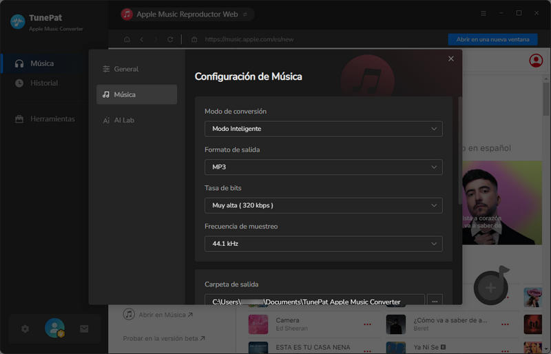Cambiar formato a MP3