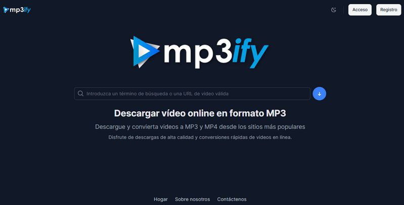Conversor de YouTube a MP3 mp3ify