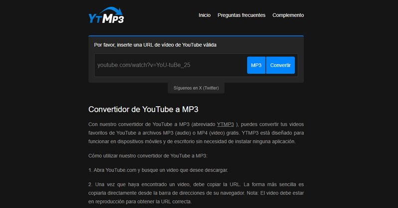 sitio web ytmp3.cc