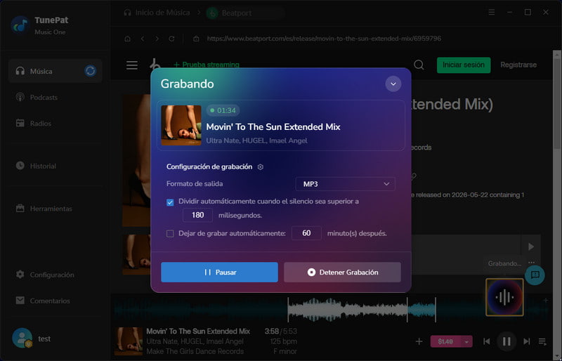 Añadir Beatport a TunePat