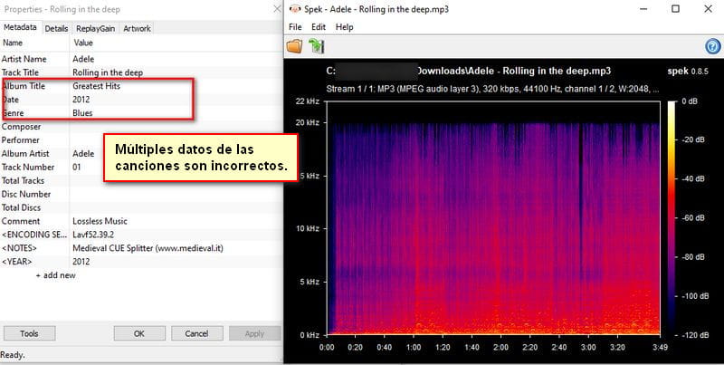 Prueba de descarga de música con FREEMP3