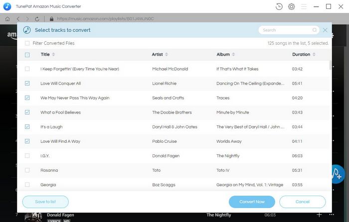 add Amazon Music to TunePat to convert