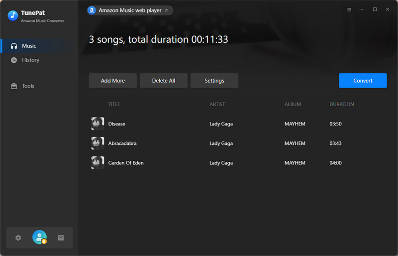 convert multiple amazon music playlists