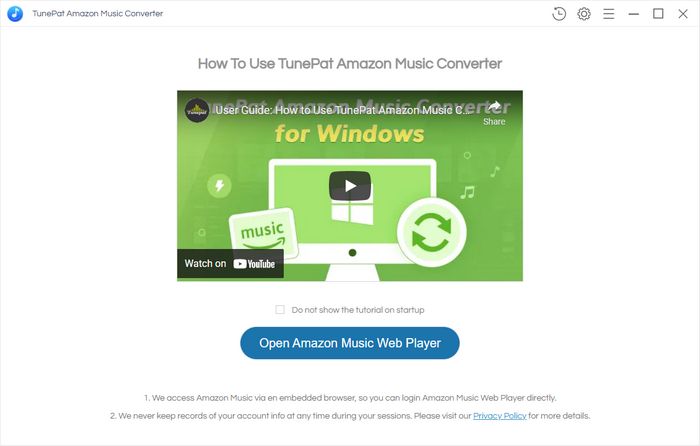 login to Amazon Music account