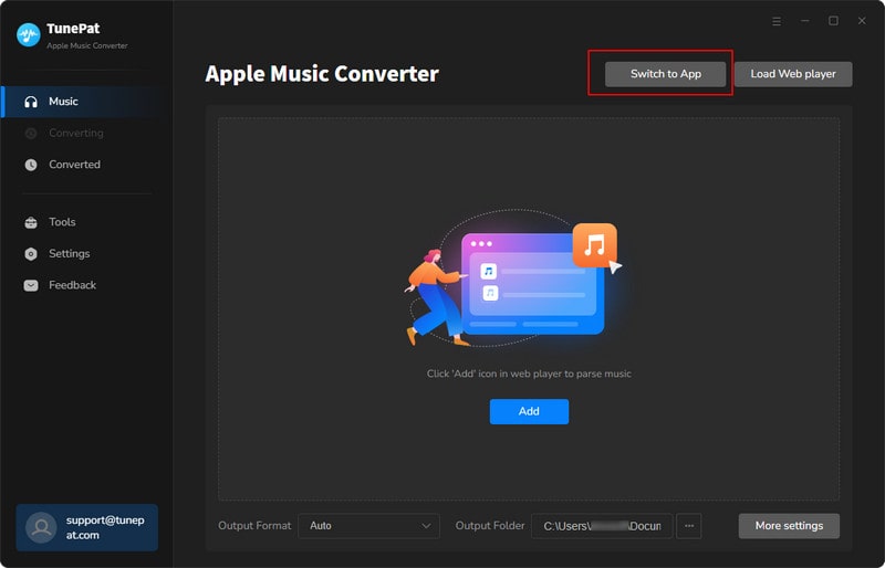 choose the convert option of TunePat Apple Music Converter