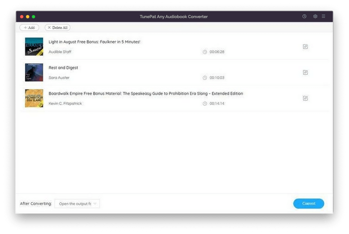 add audiobooks