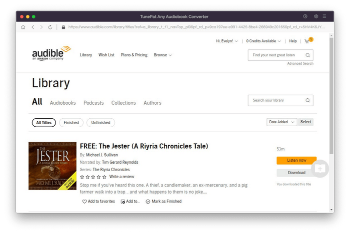visit audible library