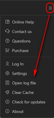 Open log file on TunePat