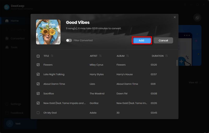 convert Deezer Music to pc or mac