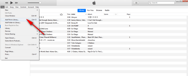 add music to itunes library