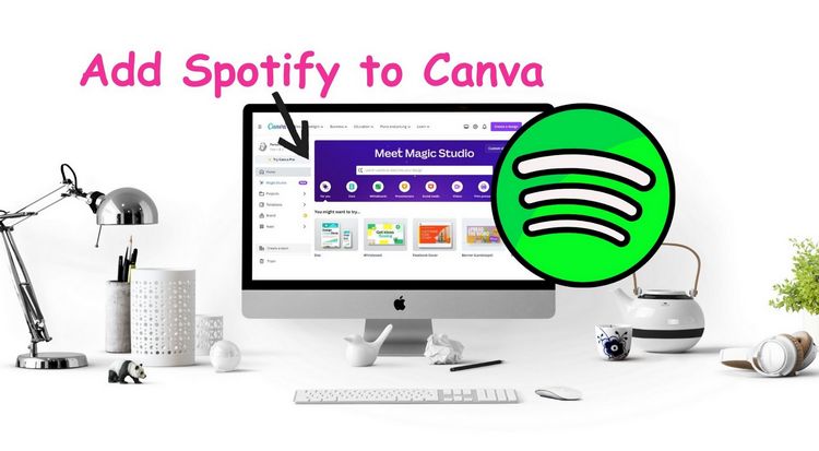 add spotify to canva