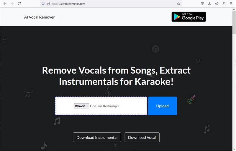 AI Vocal Remover