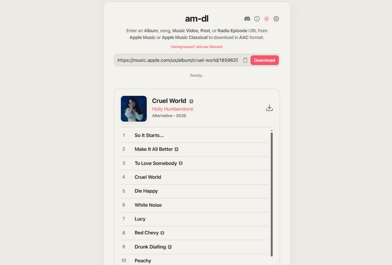 am dl download apple music