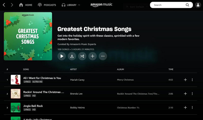 christmas music on amazon