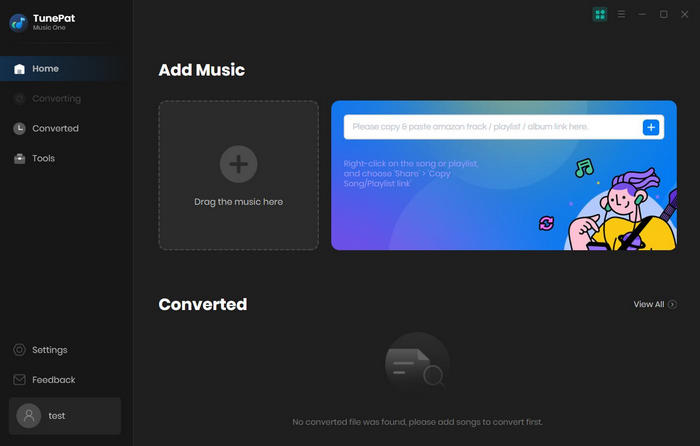 the App mode of TunePat Music One
