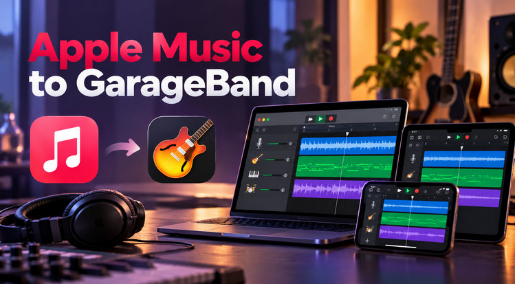 add Apple Music to GarageBand