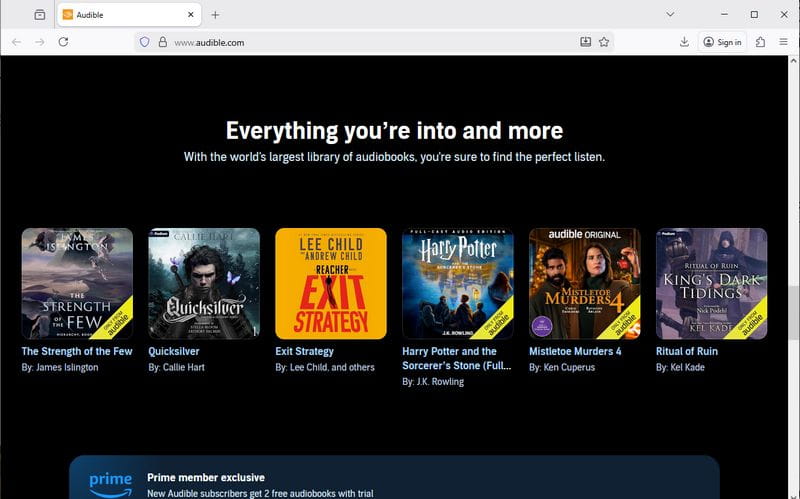 audible website