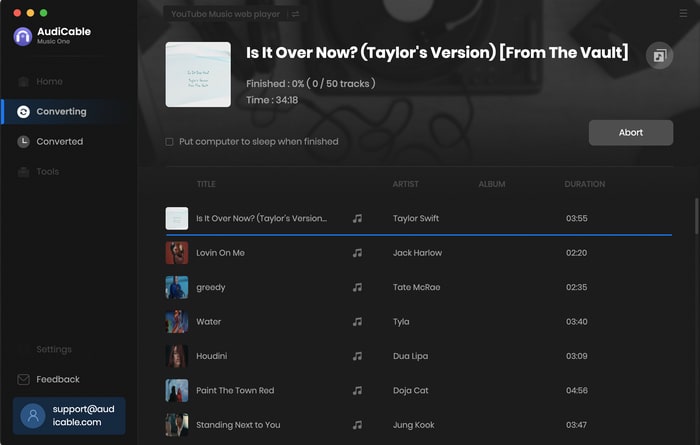 convert YouTube Music songs to mp3