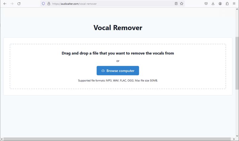 Audioalter vocal remover