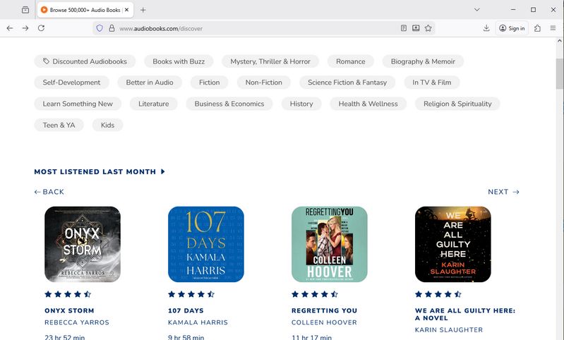 audiobooks.com website