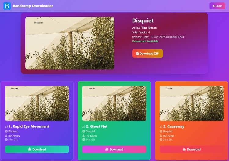 Bandcamp MP3 Online Downloader