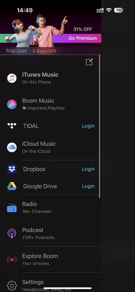 Use Boom EQ on iPhone