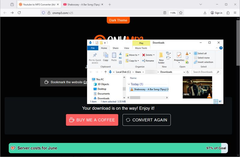 how to use cnvmp3