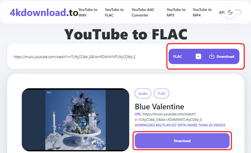 4kdownload.to Free Online YouTube to FLAC Converter