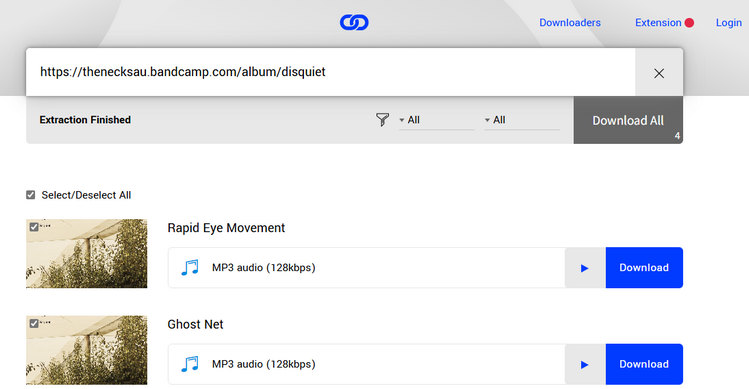 Bandcamp to MP3