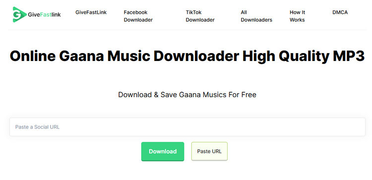 GiveFastLink Gaana Music Downloader