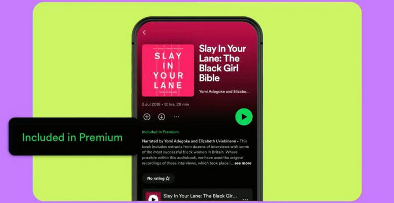 audiobooks included in premium