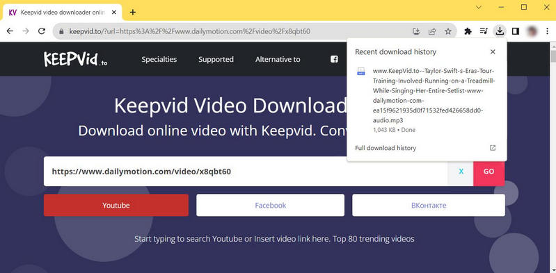 Keepvid Video Downloader