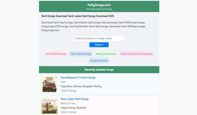 kollysongs Tamil download