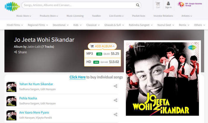 saregama download mp3 hindi songs