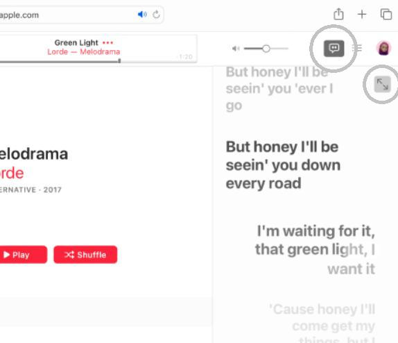 see lyrics on Apple Music website