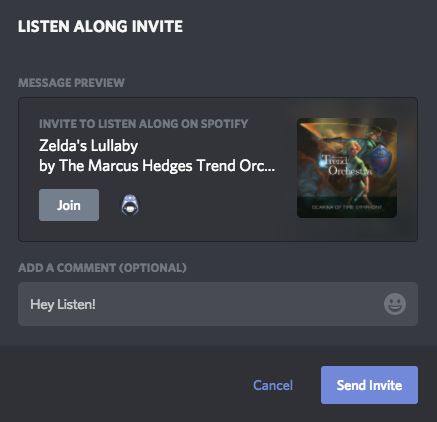 share spotify to others on discord