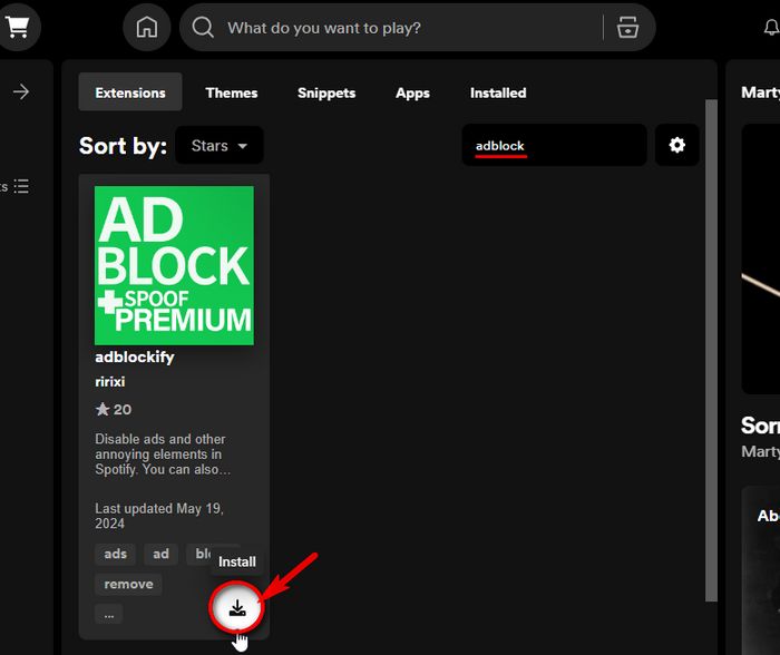 Spicetify adblock