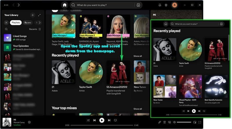 spotify recently played
