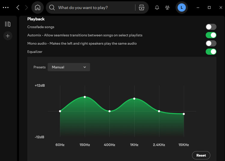 Use Spotify Equalizer