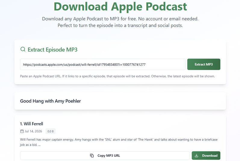 Download Apple Podcast To MP3