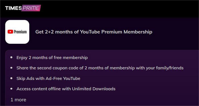 youtube free premium