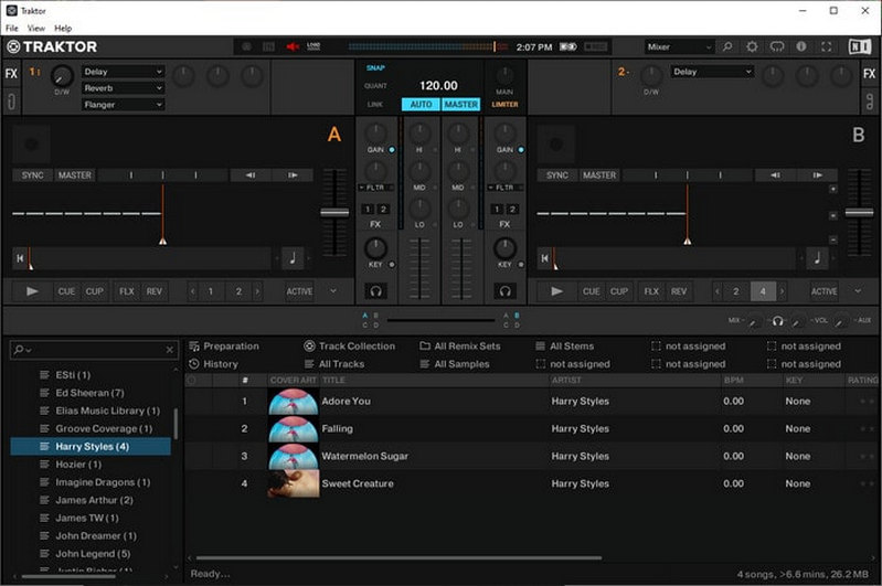 Traktor DJ deck