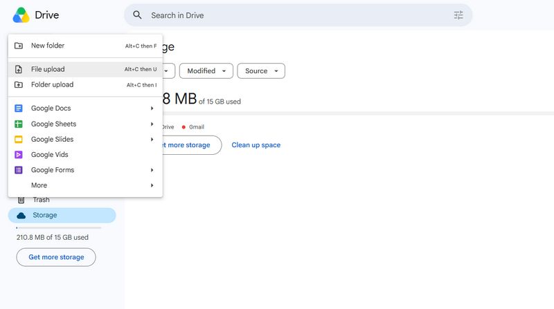 upload music to google drive