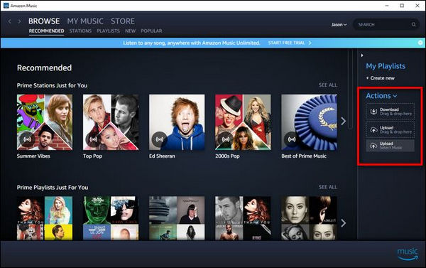 upload music to amazon music