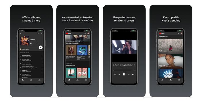 youtube music interface