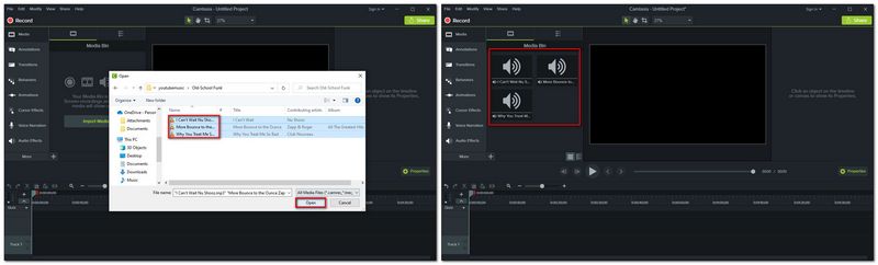 insert YouTube music to camtasia video