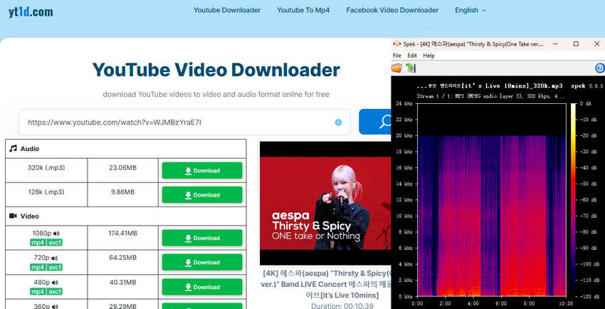 yt1d.com download YouTube to MP3