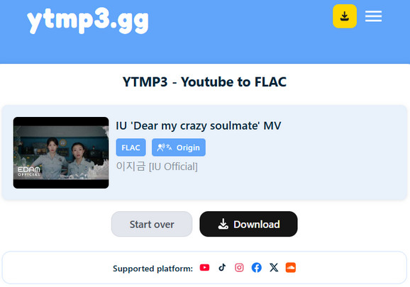 Ytmp3.gg YouTube to FLAC Converter