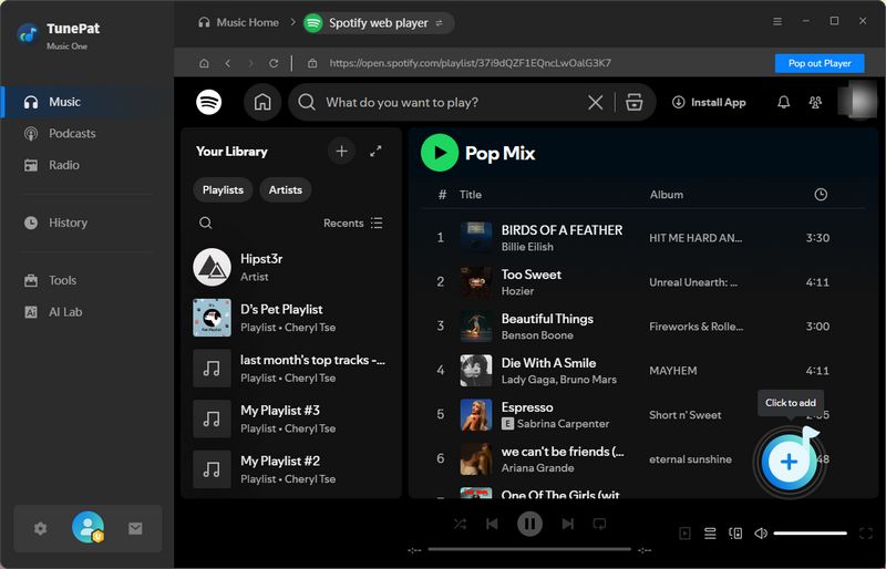 get music from spotify